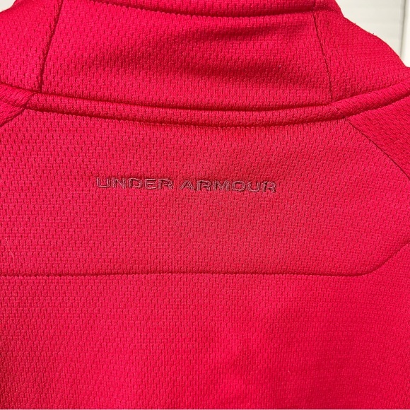 Under Armour Full Zip Red Knit Jacket - Picture 5 of 8